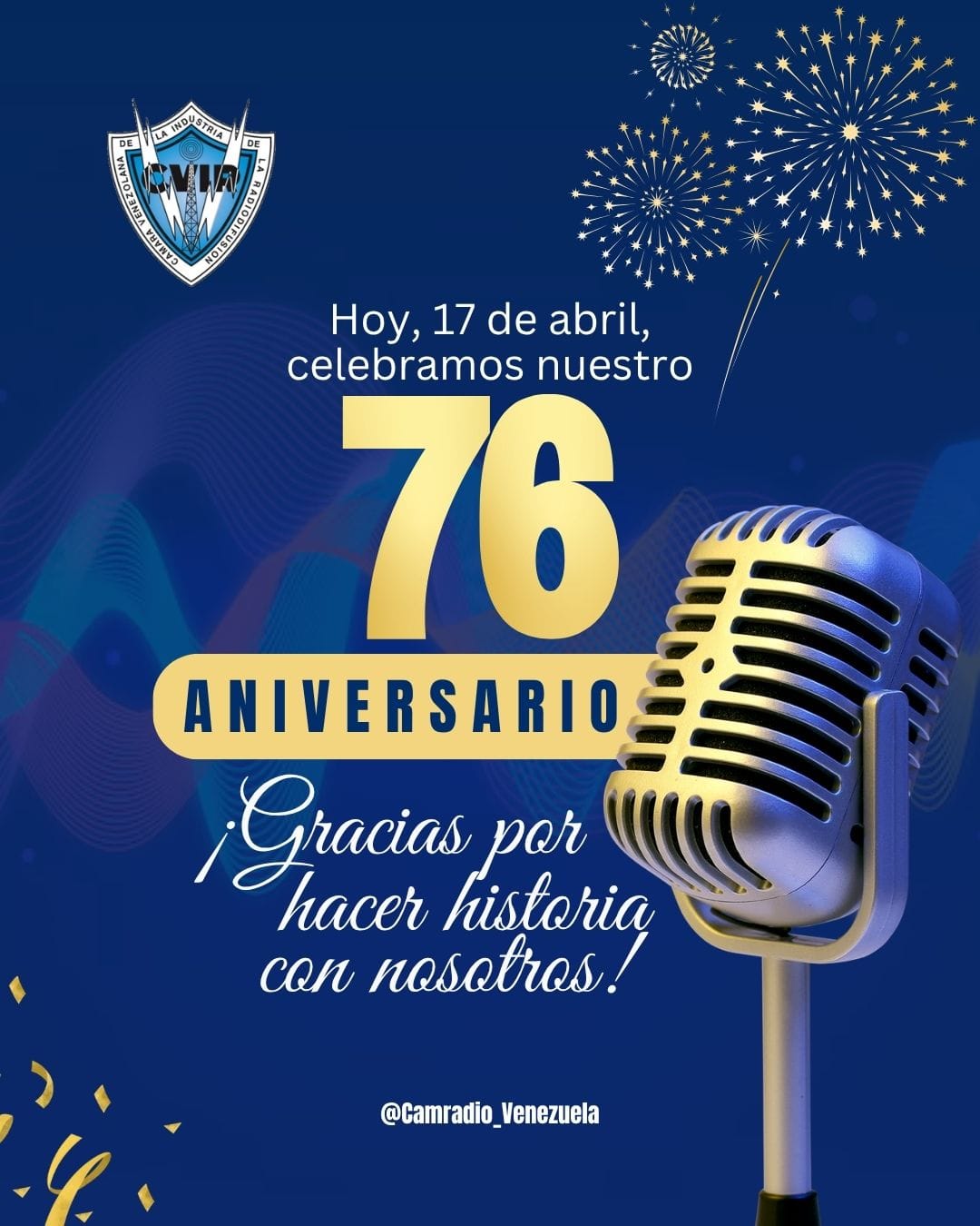 CAMRADIO 76 años vibrando en la misma frecuencia