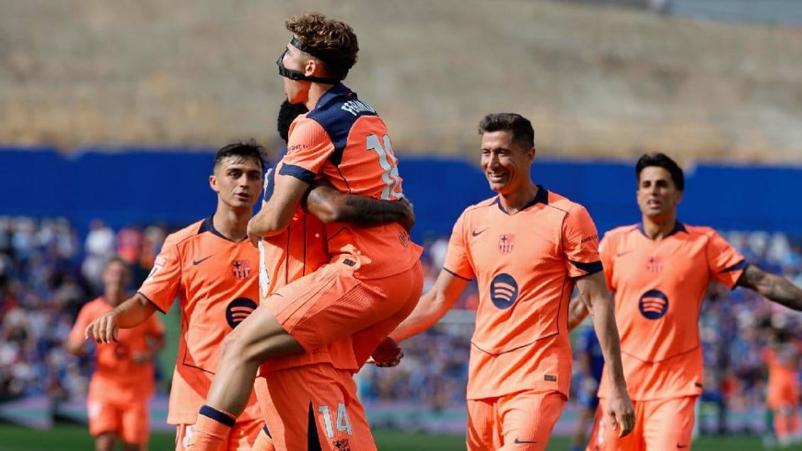 BARCELONA VENCIÓ AL GETAFE Y SE ASIENTA EN LA CIMA DE LA LIGA