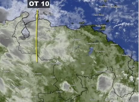 Inameh reporta ingreso al país de la onda tropical Nro. 10: genera lluvias en gran parte del territorio nacional