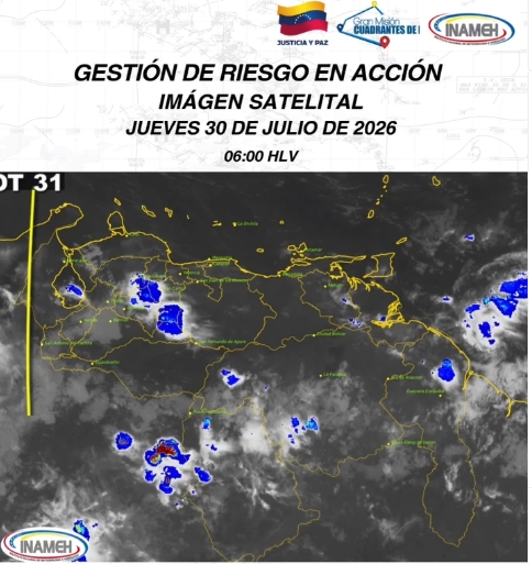 Inameh prevé llegada de ondas tropicales 32 y 33 al país en los próximos días