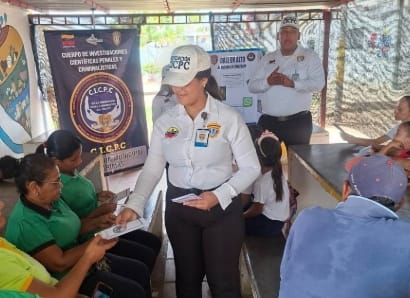Cicpc Cabimas realiza conversatorio sobre delitos informáticos en la parroquia Jorge Hernández
