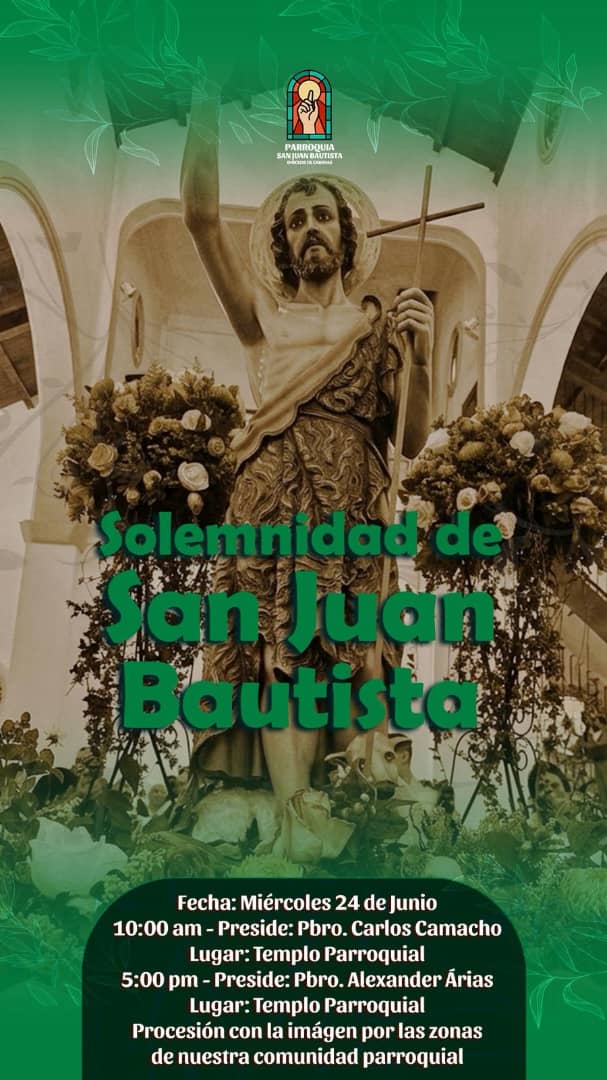 Fe y Devoción: Iglesia San Juan Bautista de Cabimas celebra hoy sus fiestas patronales