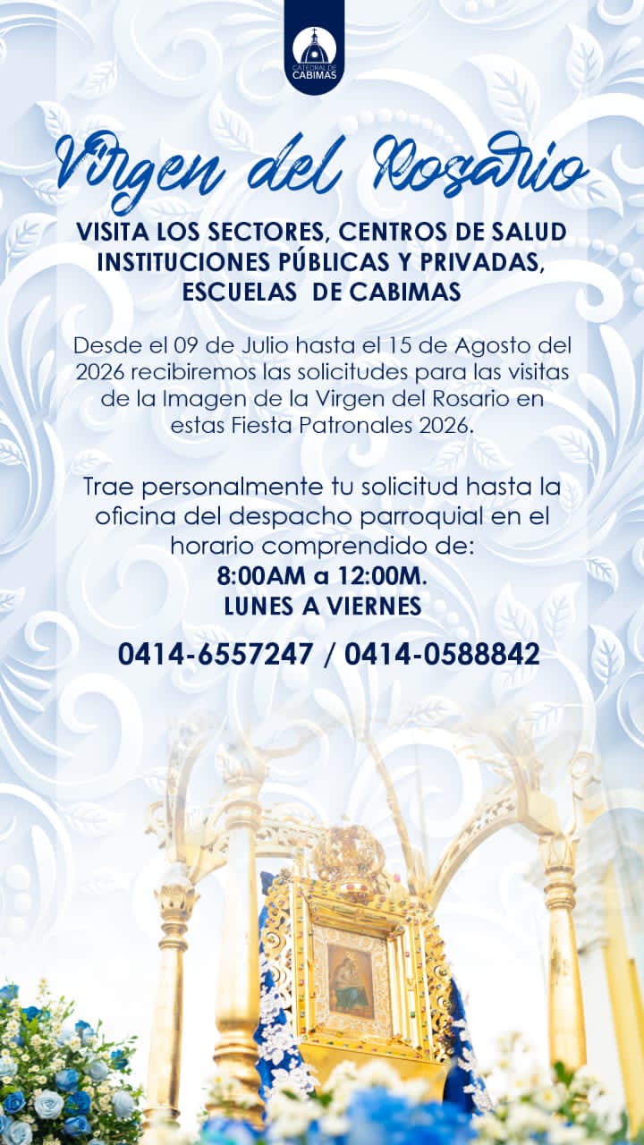Catedral de Cabimas mantiene abierta la recepción de solicitudes para la visita de la Virgen del Rosario