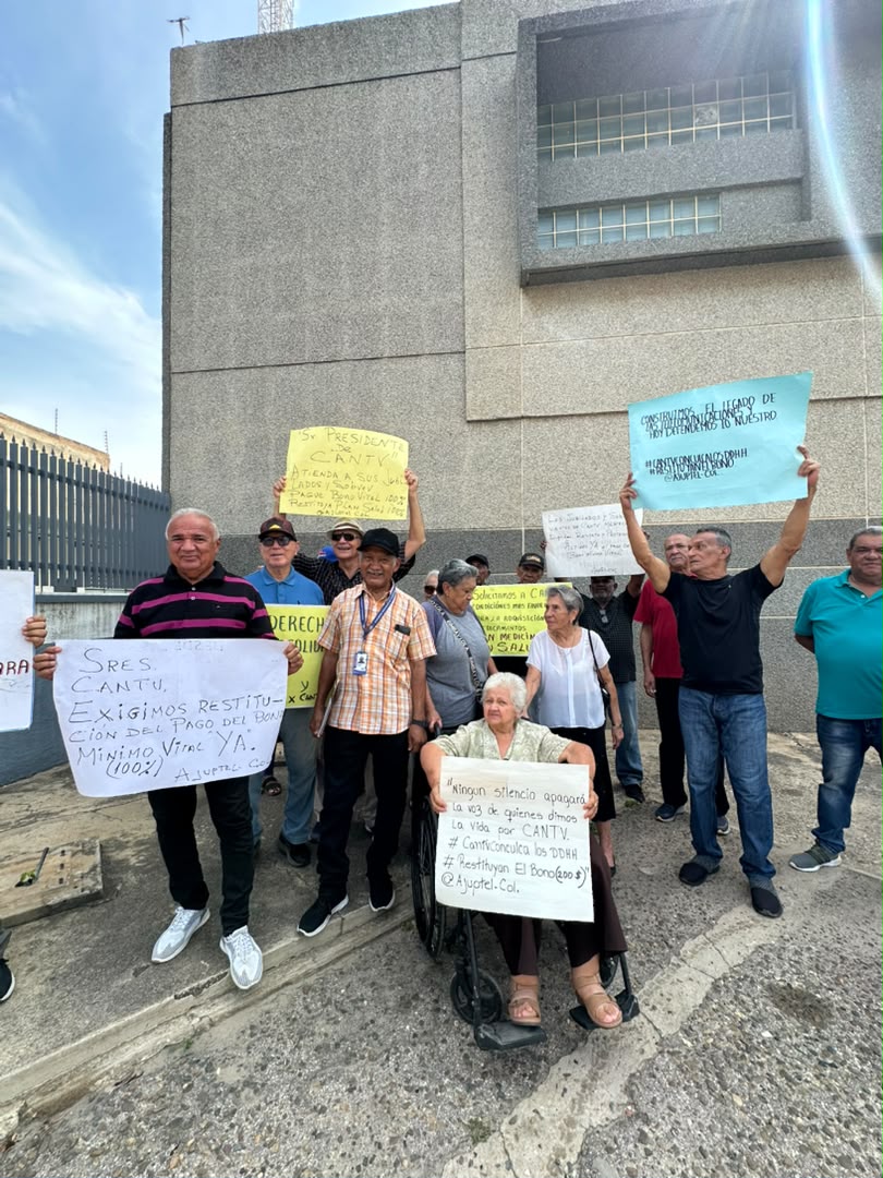 Jubilados, pensionados y sobrevivientes de la CANTV en Cabimas protestaron por  incumplimiento de sus derechos laborales