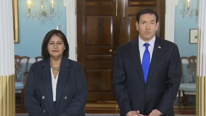 Marco Rubio recibe a Dinorah Figuera: «Ella y su equipo tienen el apoyo más fuerte de nuestro gobierno»