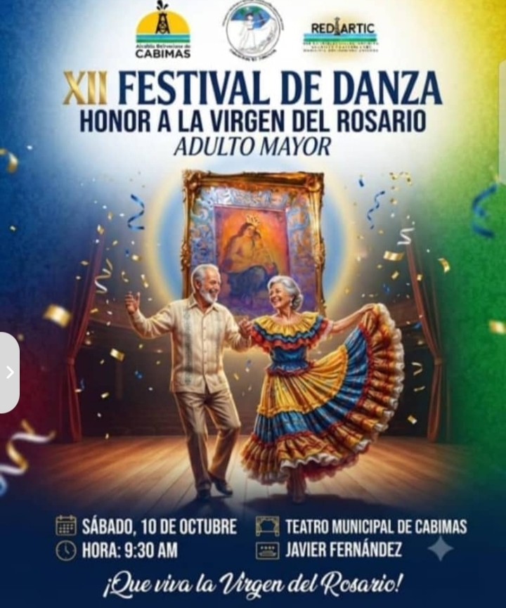 EL XII FESTIVAL DE DANZA EN HONOR A LA VIRGEN DEL ROSARIO Y AL ADULTO MAYOR EN CABIMAS