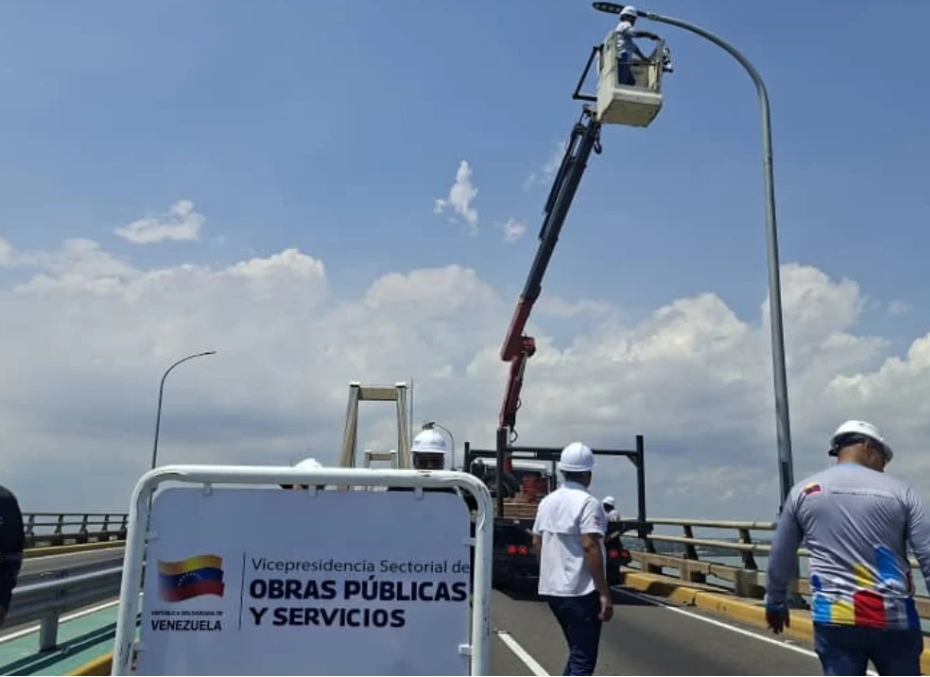 Inician plan integral de iluminación y adecuación tecnológica en el Puente Sobre el Lago de Maracaibo